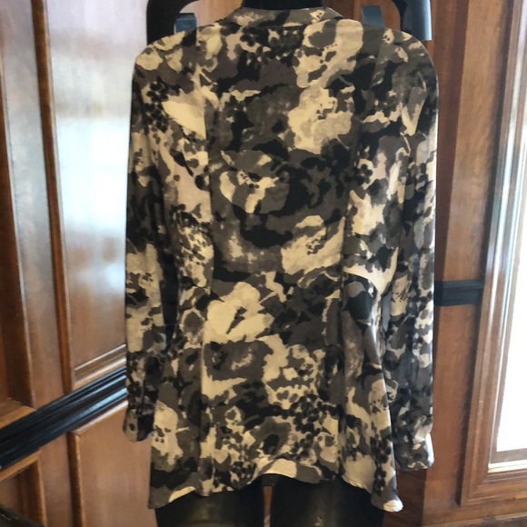 Blouse jacket investments  sz  PET MED black white - Picture 3 of 15